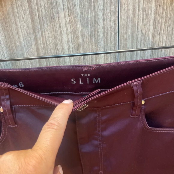 Cranberry Satin Pants - Picture 4 of 7